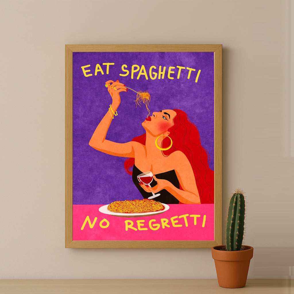 Cadre photo Citation - Eat Spaghetti