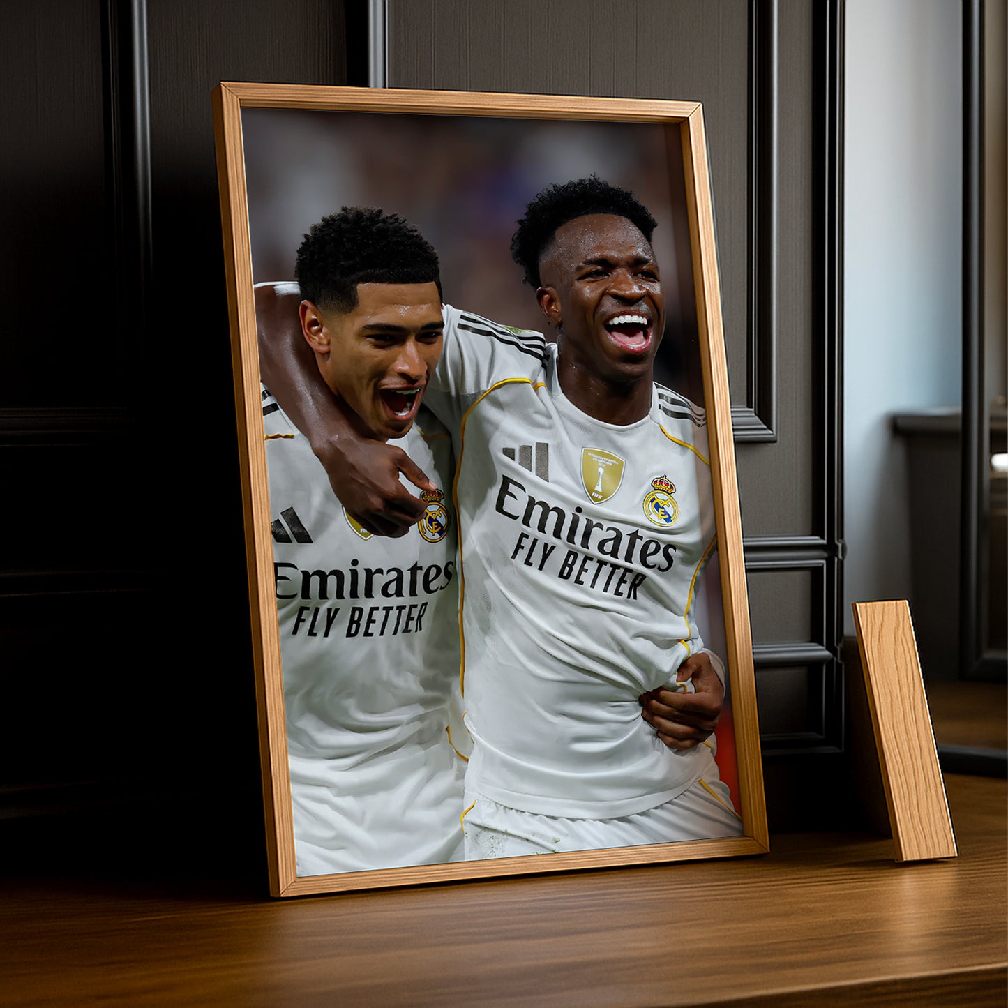 Poster encadrée Real Madrid - Vinicius Jr x Bellingham