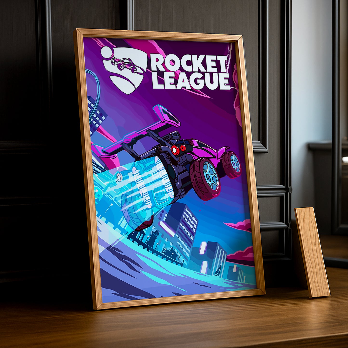 Cadre Photo Rocket League - Voiture violette