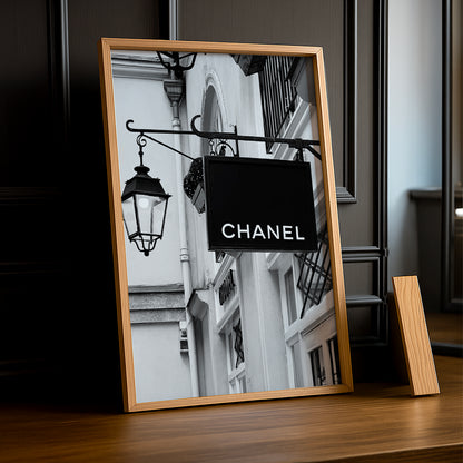 Cadre photo Chanel - Pancarte