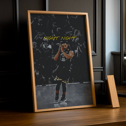 Cadre photo NBA - Stephen Curry "Night, Night"