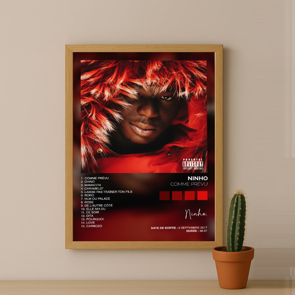 Poster Ninho - Album Comme prévu