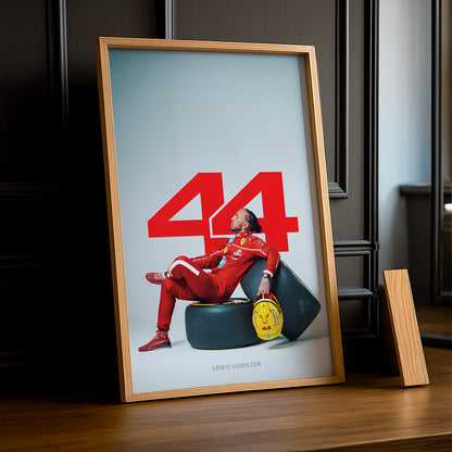 Poster encadrée Formule 1 - Lewis Hamilton 44