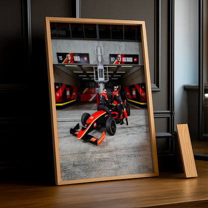 Poster encadrée GP Explorer - Écurie Lego Djilsi x Max Biaggi