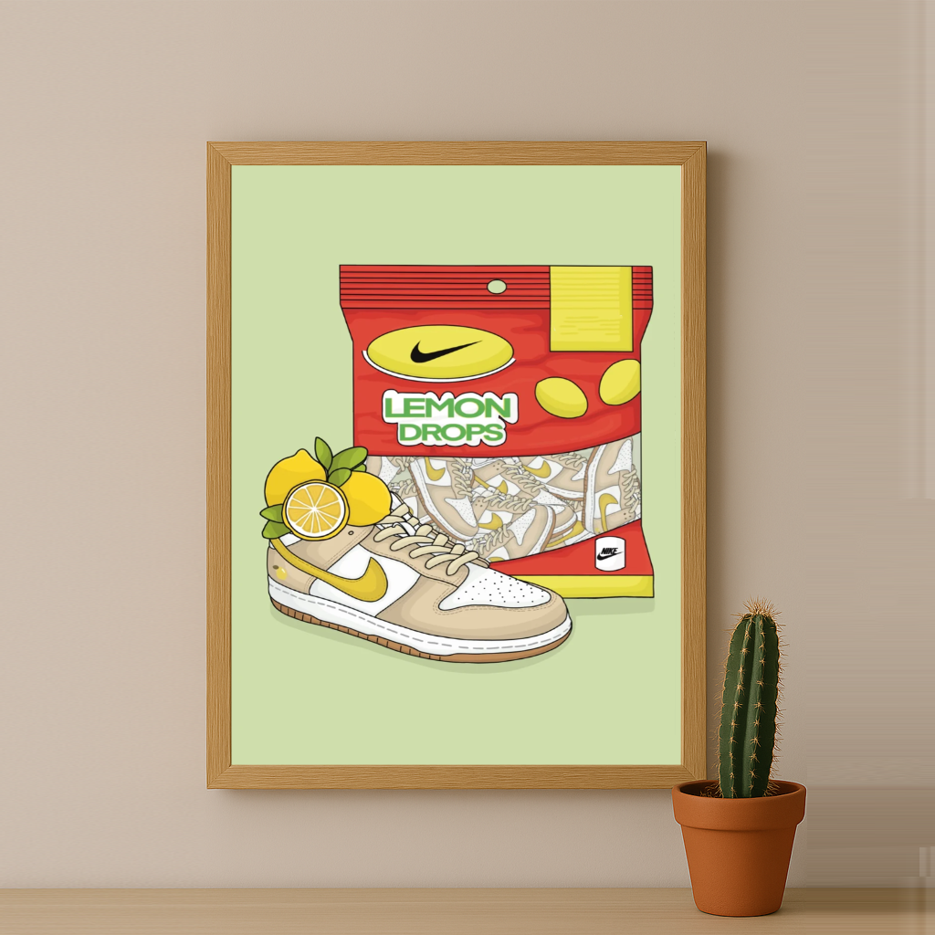 Poster Nike Dunk Low Lemon