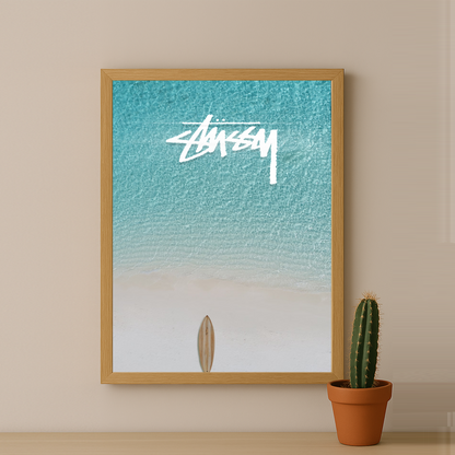 Cadre photo Stüssy - Light Blue Ocean