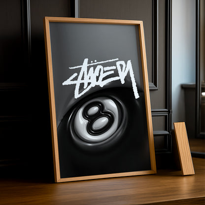 Poster Stüssy - 8 Ball