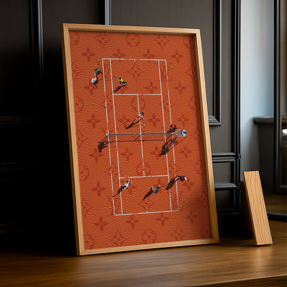 Cadre photo Tennis - Terrain Louis Vuitton