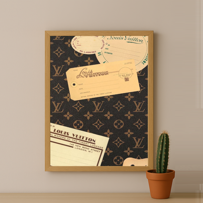 Cadre photo Louis Vuitton Valise ticket