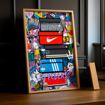 Cadre photo Boîtes de sneakers