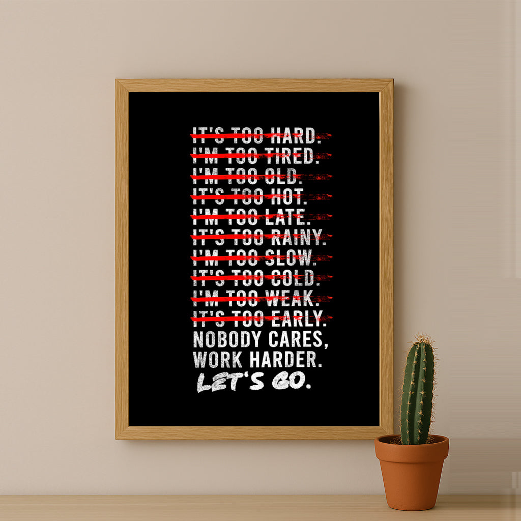 Cadre photo Motivation - Work Harder