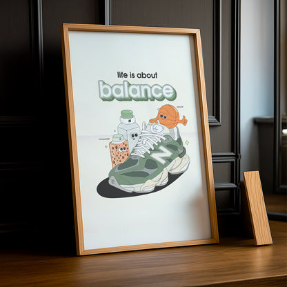 Cadre photo New Balance - life is about balance