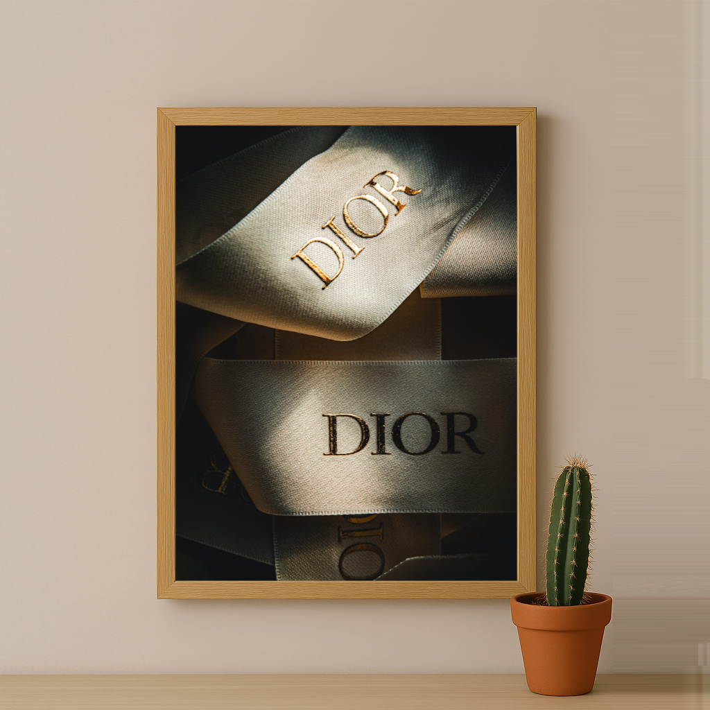 Cadre photo Dior Ruban dorée