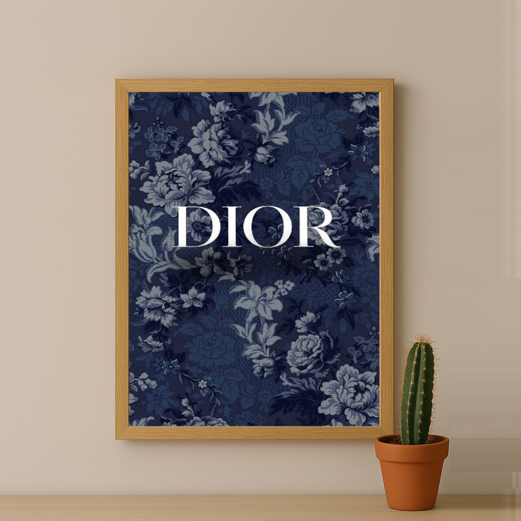 Cadre photo Dior Blue Flowers