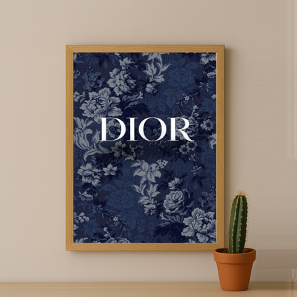Cadre photo Dior Blue Flowers