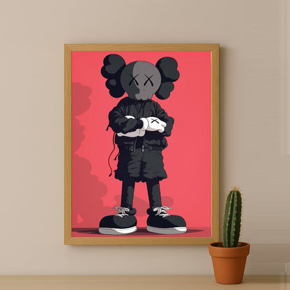 Cadre photo Kaws - Chill Attitude