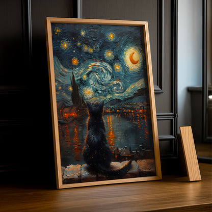 Cadre Photo Chat - Lune Art