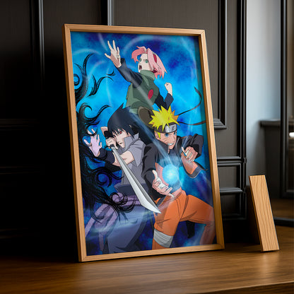 Cadre Photo Naruto - Group Fight Pose