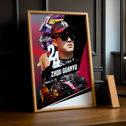 Cadre photo Zhou Guanyu Formule 1
