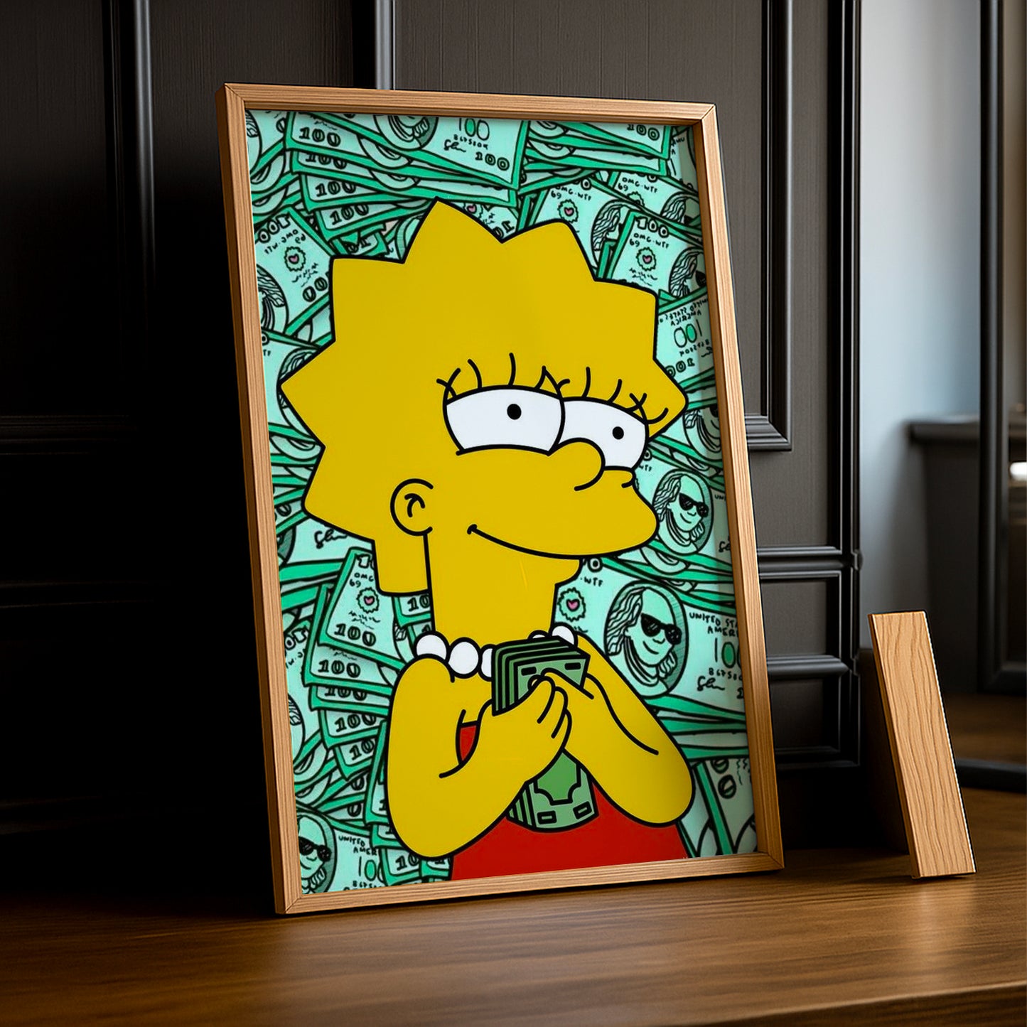Cadre Photo Les Simpsons - Lisa Simpson Dollars