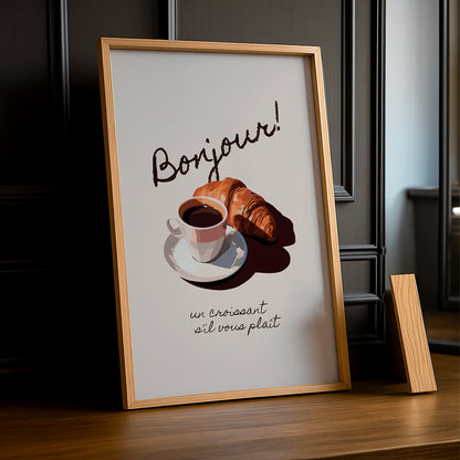 Cadre photo Coffee Lover - Croissant