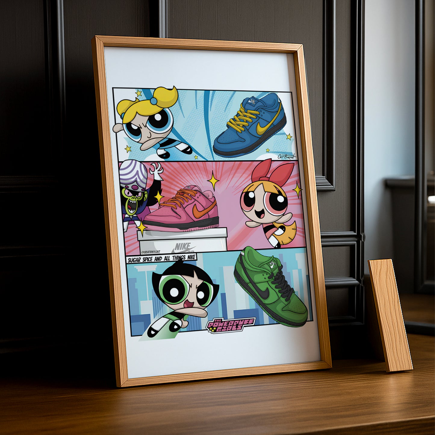 Poster Nike Dunk Powerpuff girl