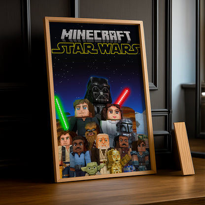Cadre photo Minecraft - Star Wars