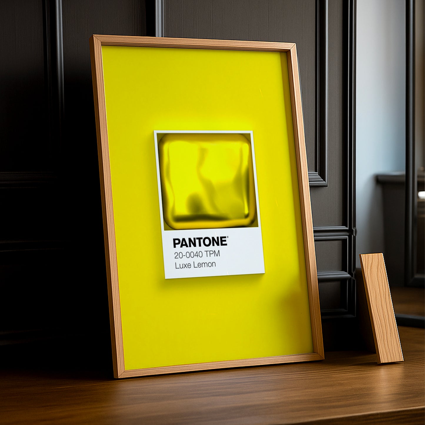 Cadre Photo Pantone Étiquette - Luxe Lemon