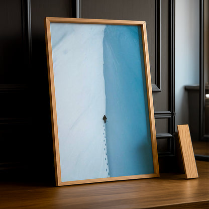 Cadre Photo Naturel - Empreinte dans la neige