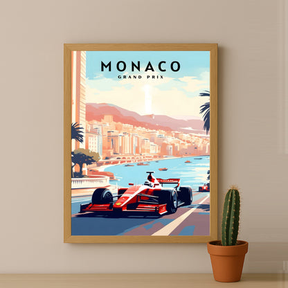 Poster encadrée Formule 1 - Grand Prix de Monaco