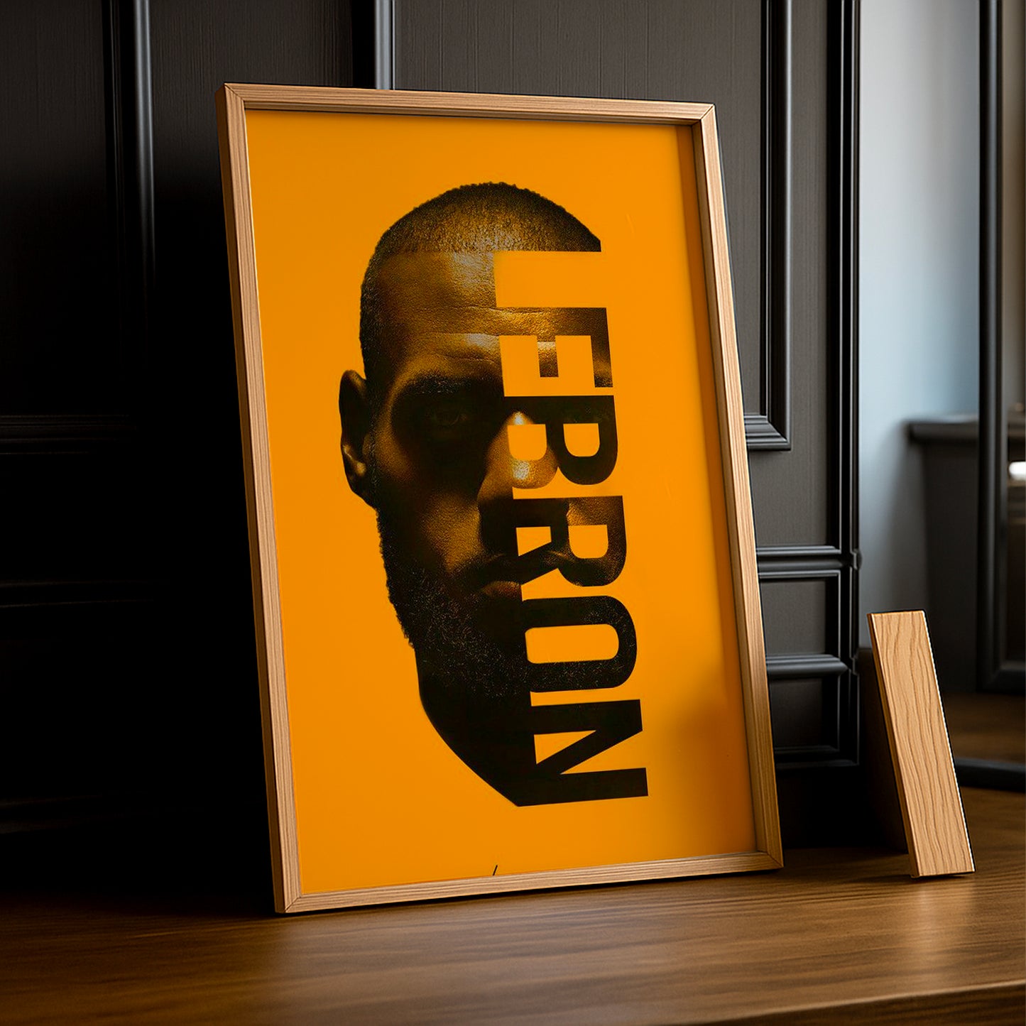 Cadre photo NBA - Lebron Orange