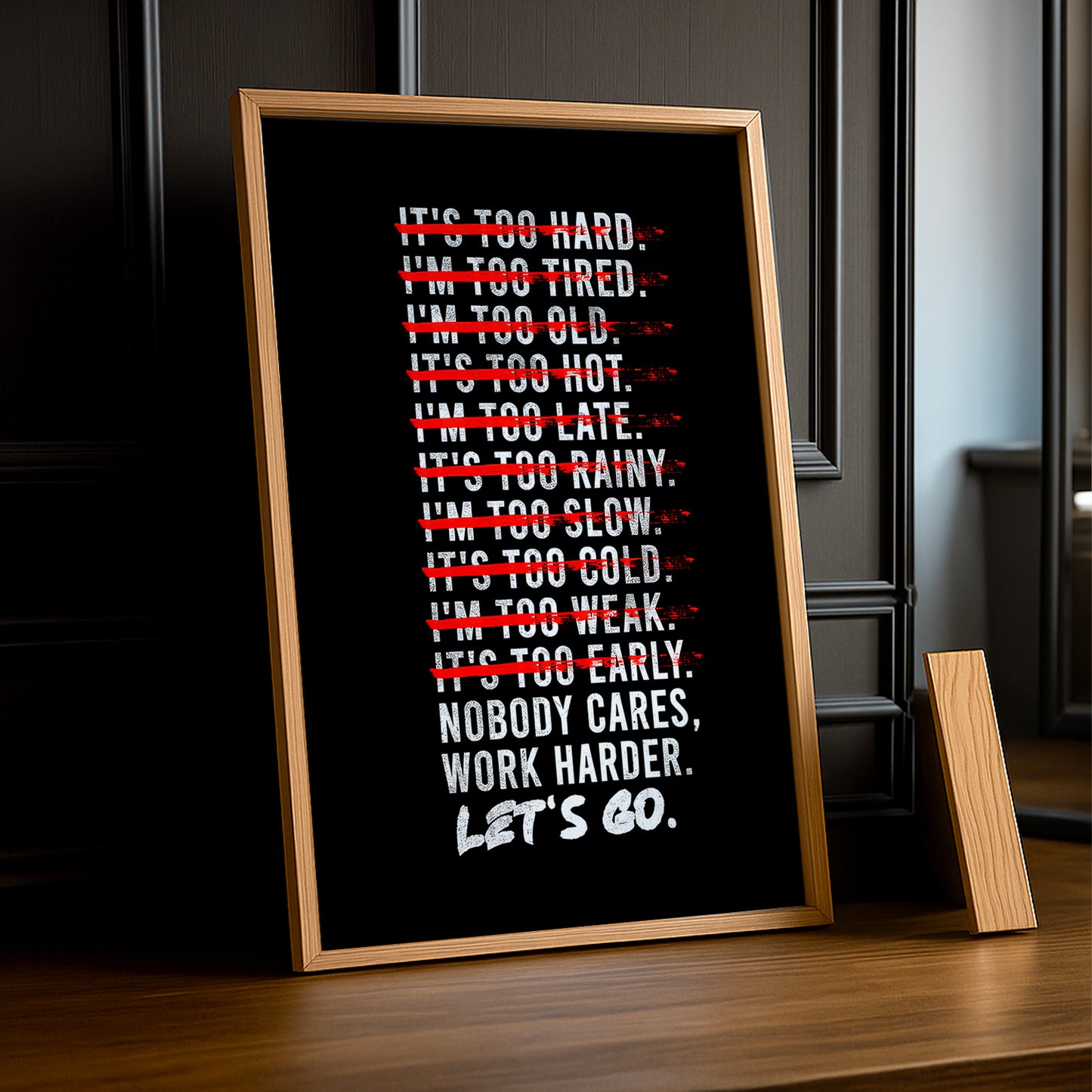 Cadre photo Motivation - Work Harder