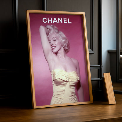 Poster Photo Chanel - Monroe Rose