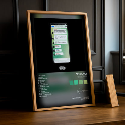 Cadre photo Album Musicaux - Telegram de Werenoi