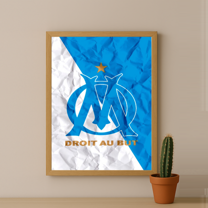 Olympique de Marseille Ecusson - Poster