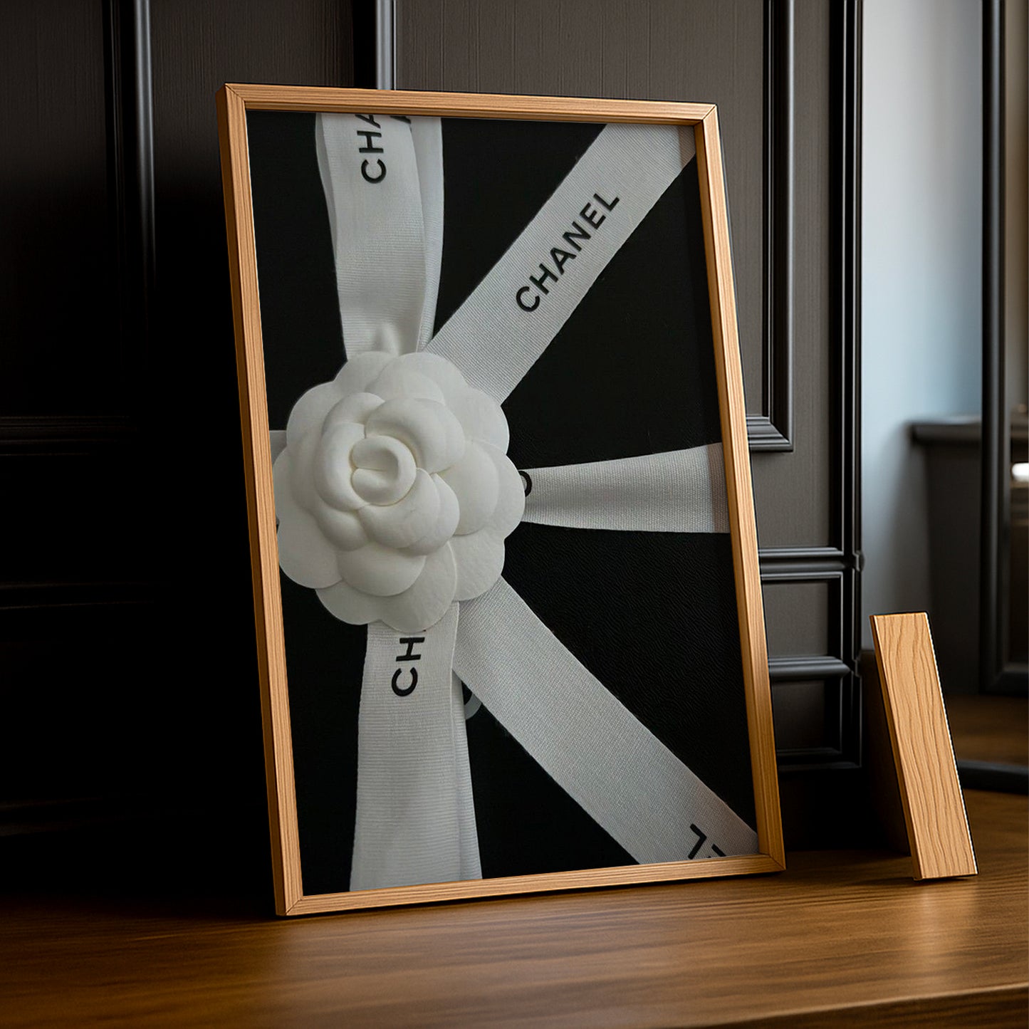 Cadre photo Chanel - Ruban blanc