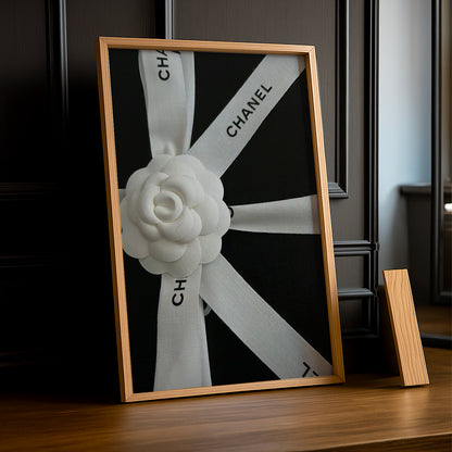 Cadre photo Chanel - Ruban blanc