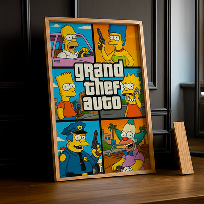 Cadre Photo Les Simpsons - GTA