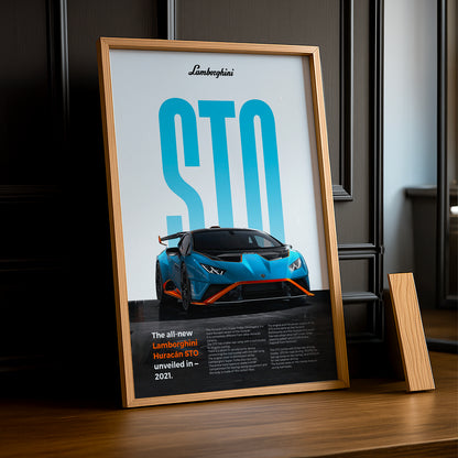 Poster Voitures - Lamborghini Huracan STO