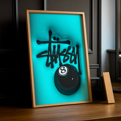 Cadre photo Stüssy - 3D Blue