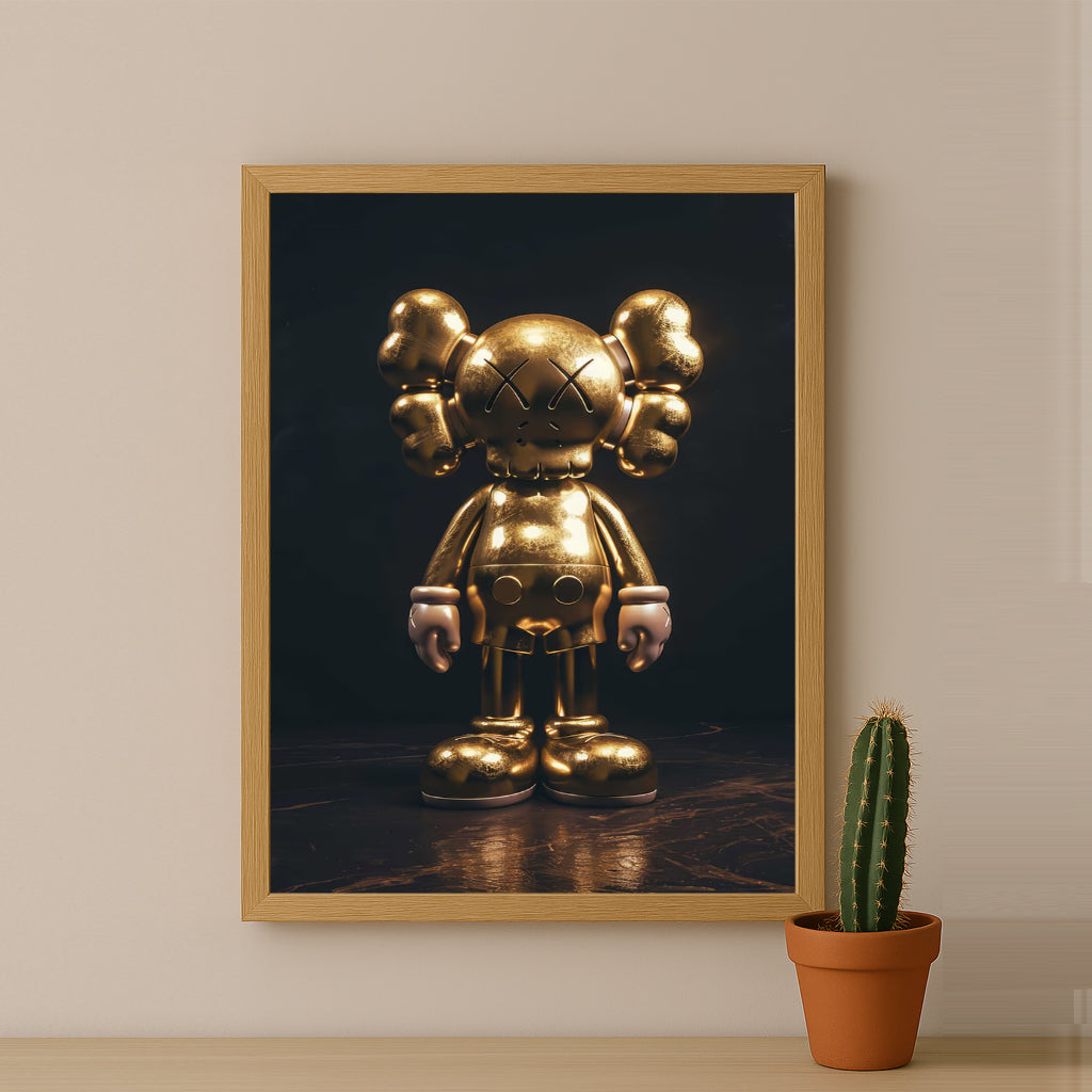 Cadre photo Kaws - Golden Companion