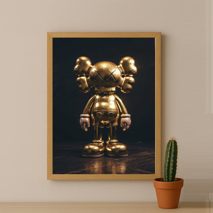 Cadre photo Kaws - Golden Companion