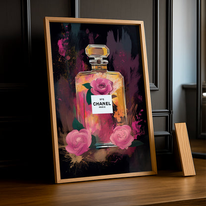 Cadre photo Chanel - Parfum illustration