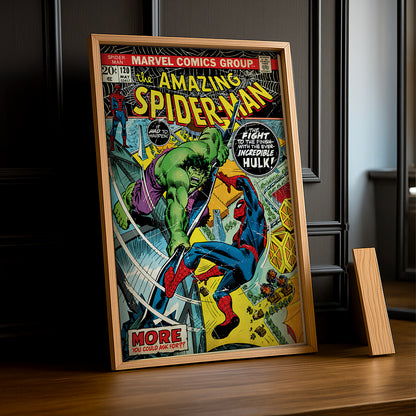 Cadre photo Hulk vs Spider-man Marvel