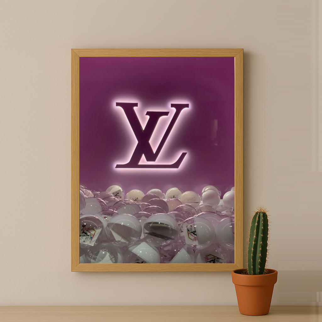 Cadre photo Louis Vuitton Fuschia