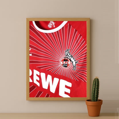 Poster Maillot Football - FC Cologne Kit 25-26