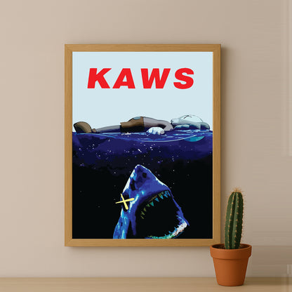 Cadre photo Kaws - Jaws