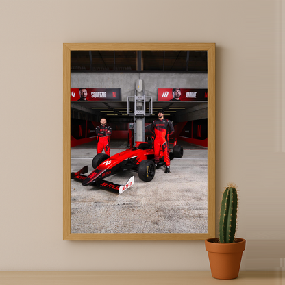 Poster encadrée GP Explorer - Écurie Netflix Squeezie x AmineMaTue