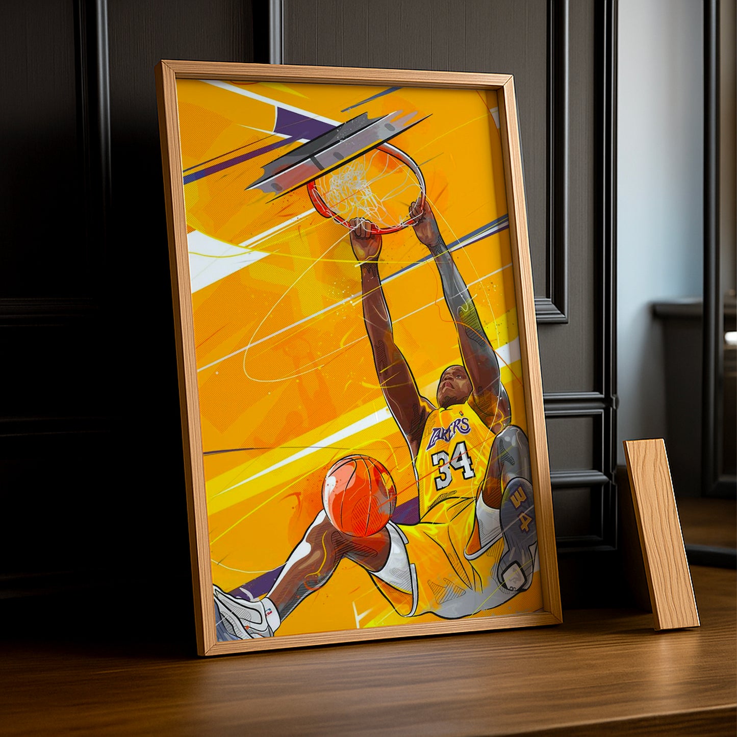 Cadre photo NBA - Dessin Dunk