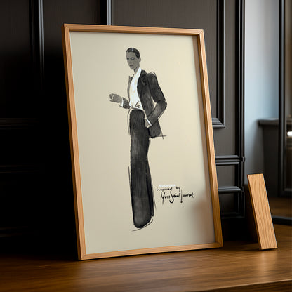 Cadre photo Yves Saint Laurent mode